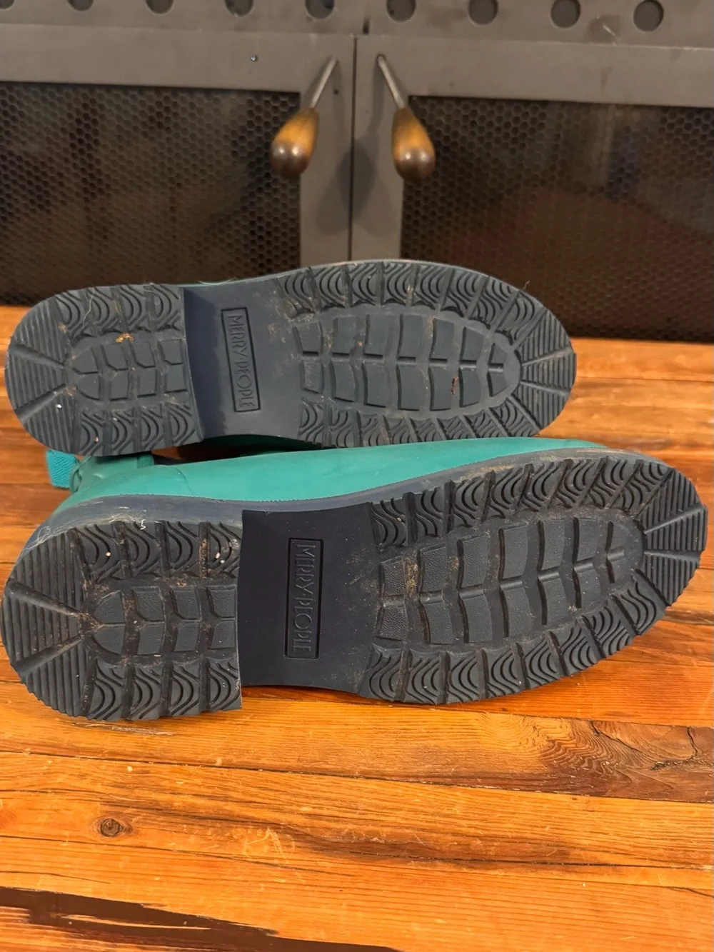 Merry People Teal Short Waterproof Rain Boots - Slip-On Winter Chelsea Style